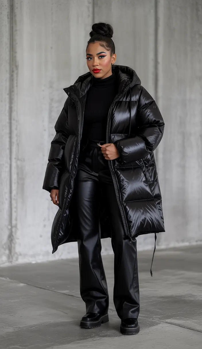 winter outfits blackgirl baddie luxury Blackout Confidence