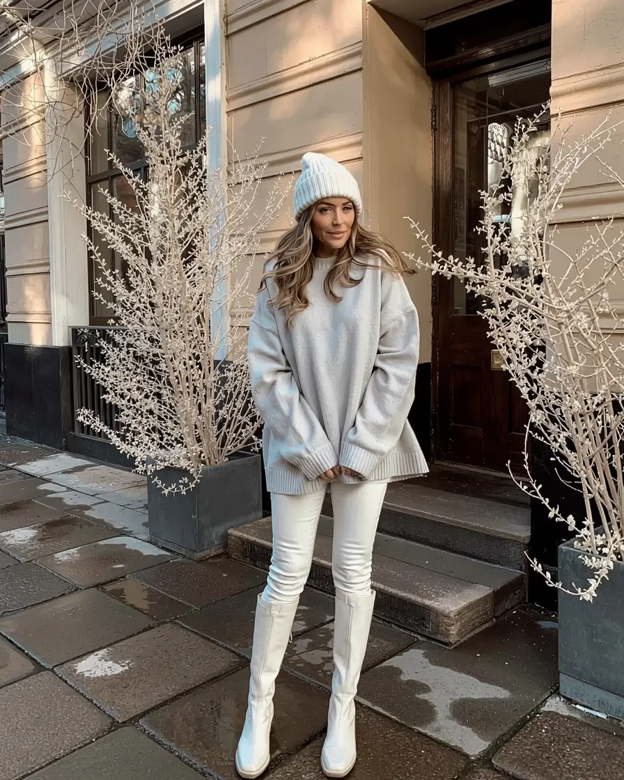 cute winter outfits casual Minimalist Cozy Glam