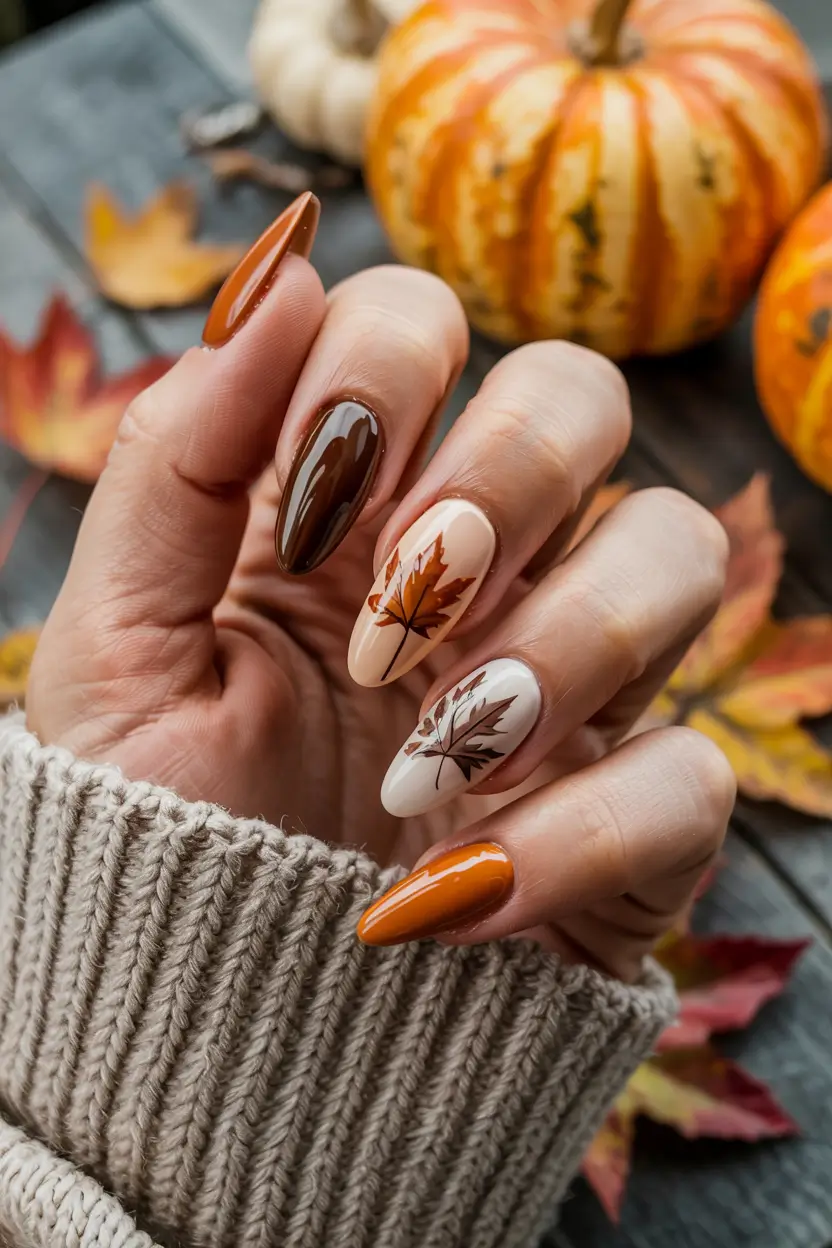 fall nail color inspo 2025 Pumpkin Patch Palette