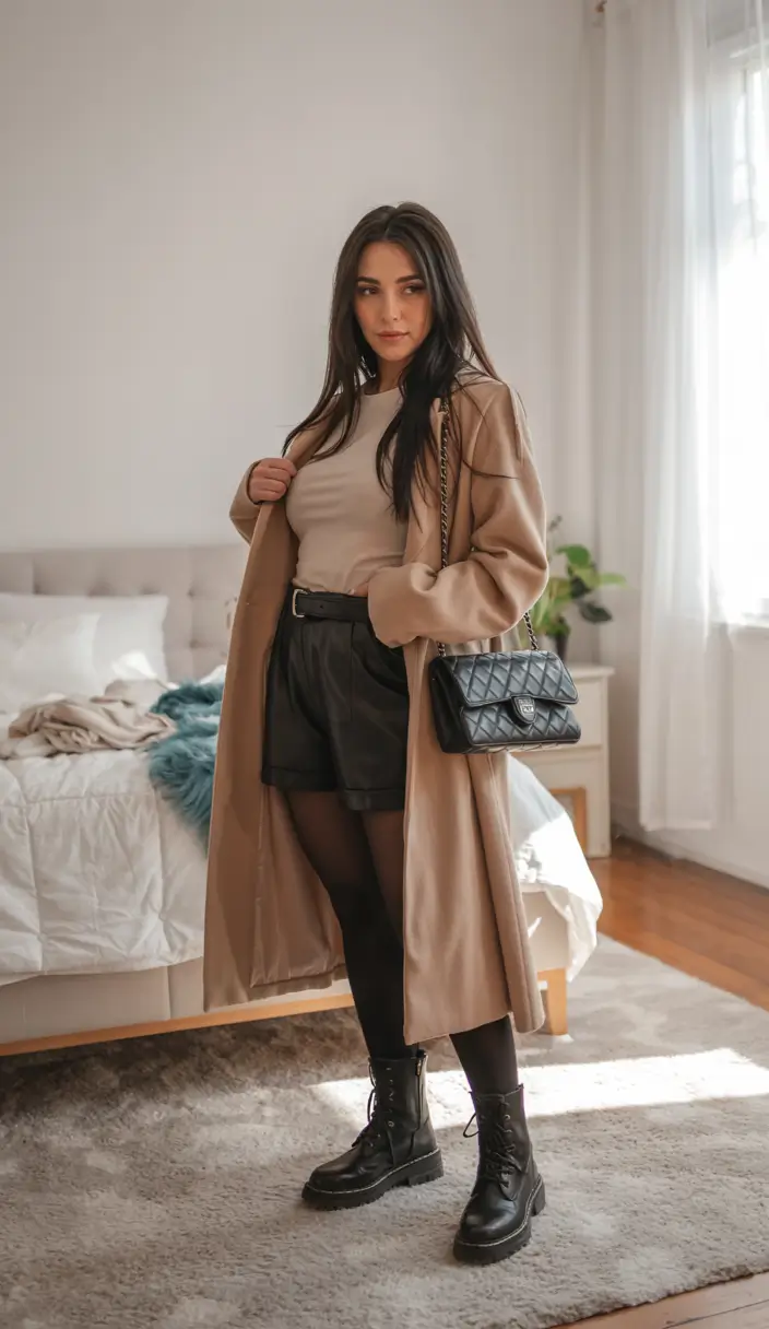 fall outfits ideas for november 2025 Chic Neutrals with a Long Coat