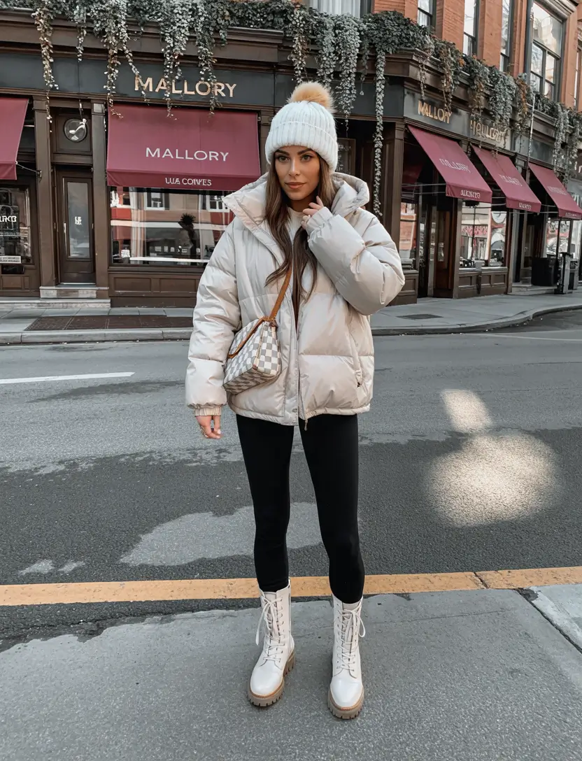 nyc winter outfits casual Winter Whites With Street Charm