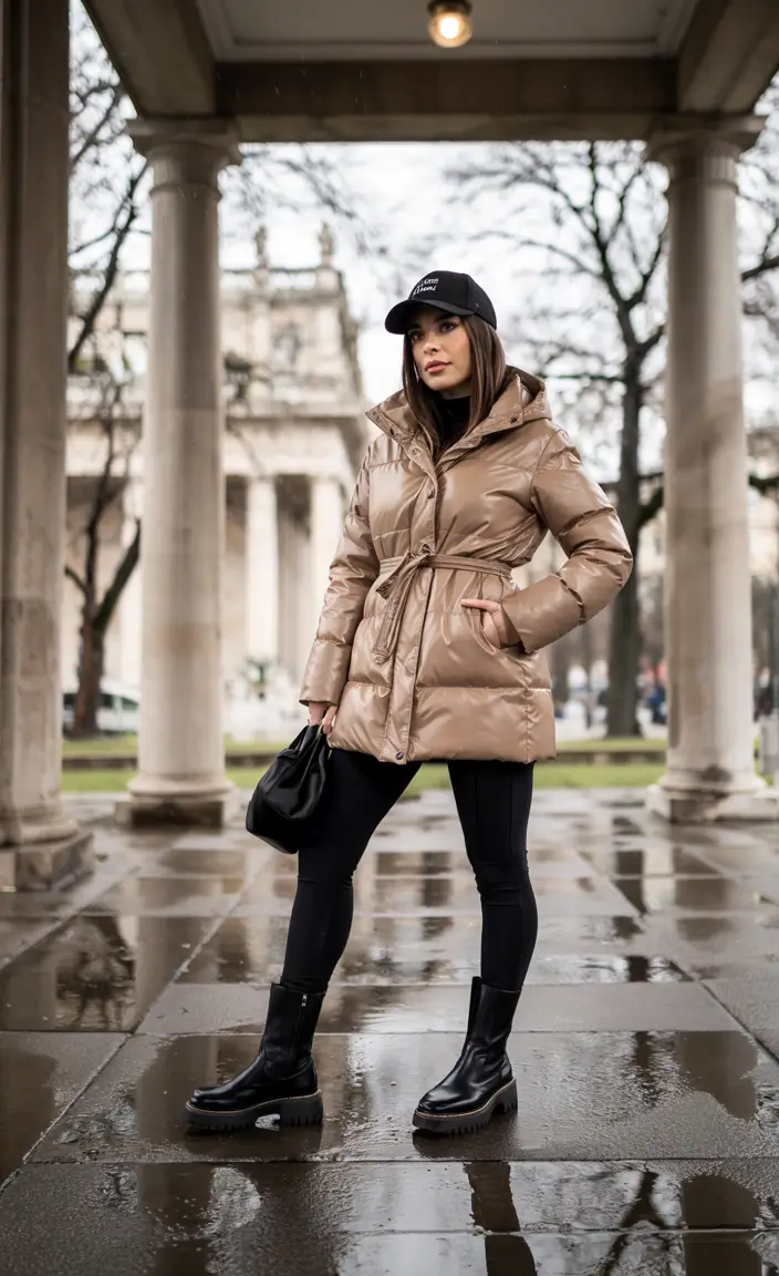 nyc winter outfits going out Modern Metallic Beige