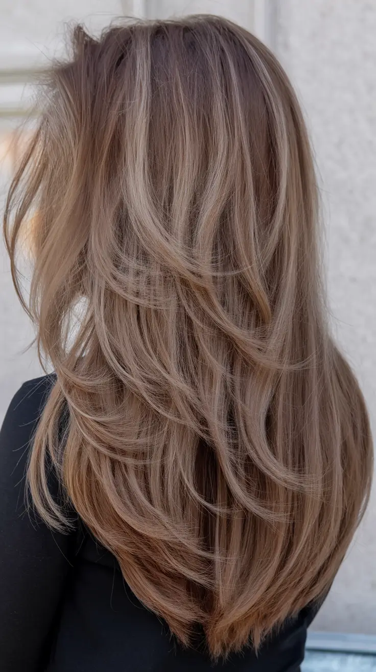 hair colors for winters Creamy Cappuccino Brunette