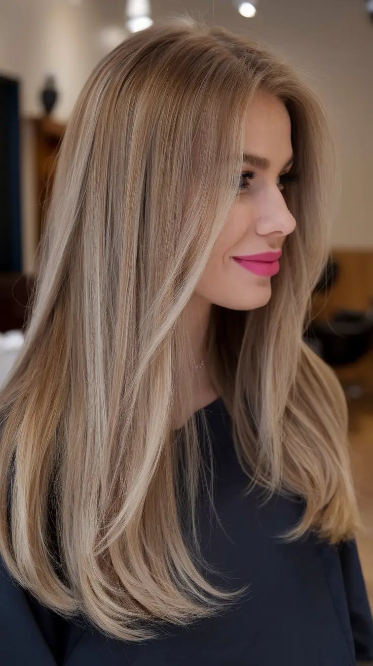 best hair colors for winters Champagne Blonde Elegance