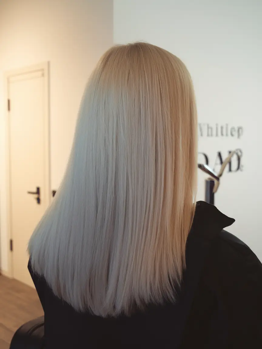 hair colors for winter skin tone Platinum Sleek Perfection