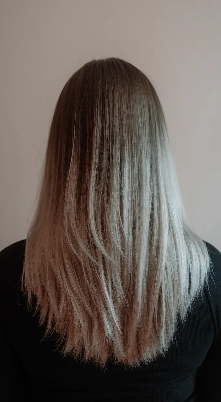 hair colors for winter season Frosted Ombre Blend