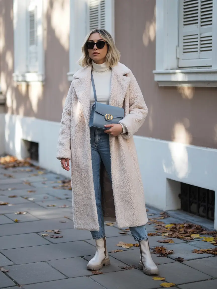 trendy winter outfits 2025 Soft Neutrals with Modern Edge