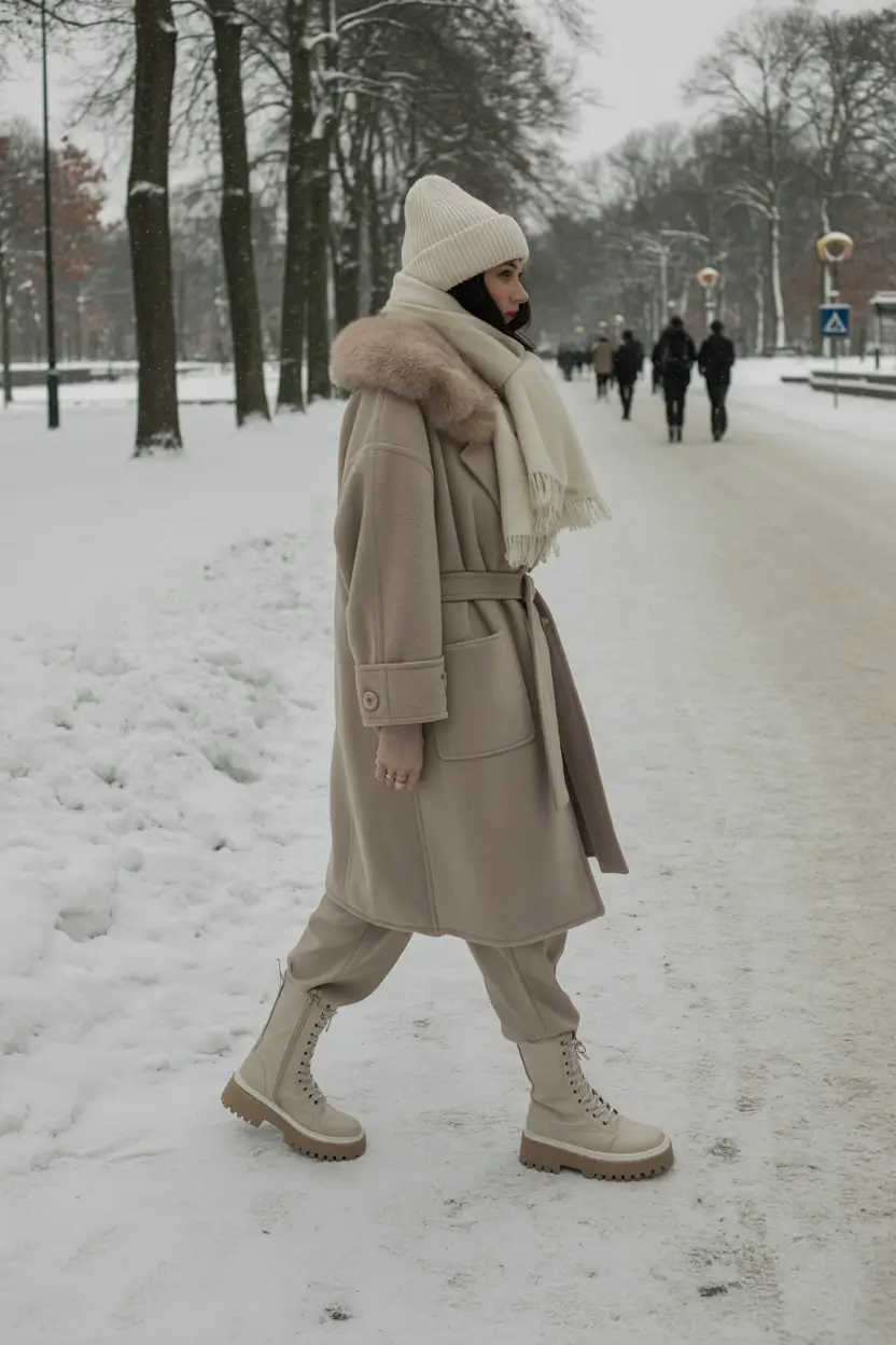 winter fashion outfits classy All-Over Monochrome in Beige