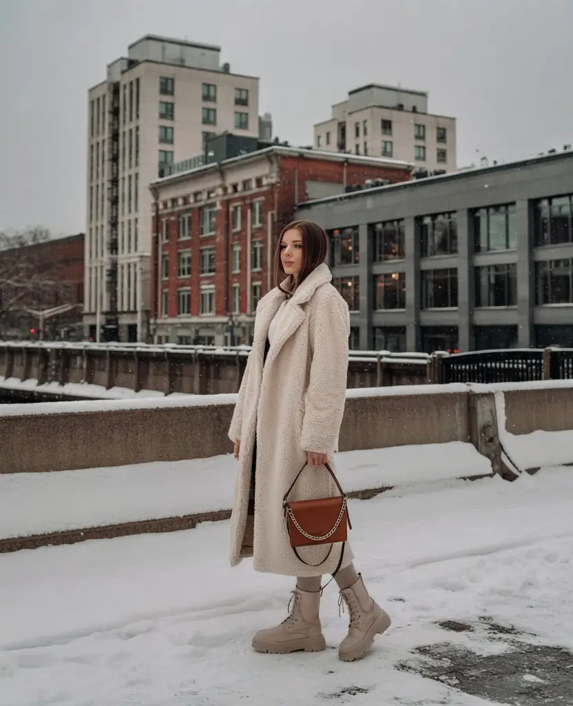winter going out outfits Snow-Ready Luxe in Long Teddy
