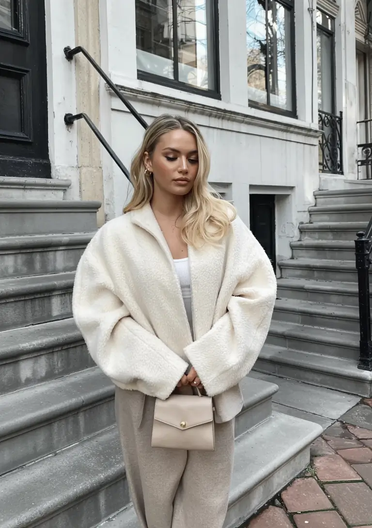winter going out outfits Soft Neutrals for Elevated Casual Nights
