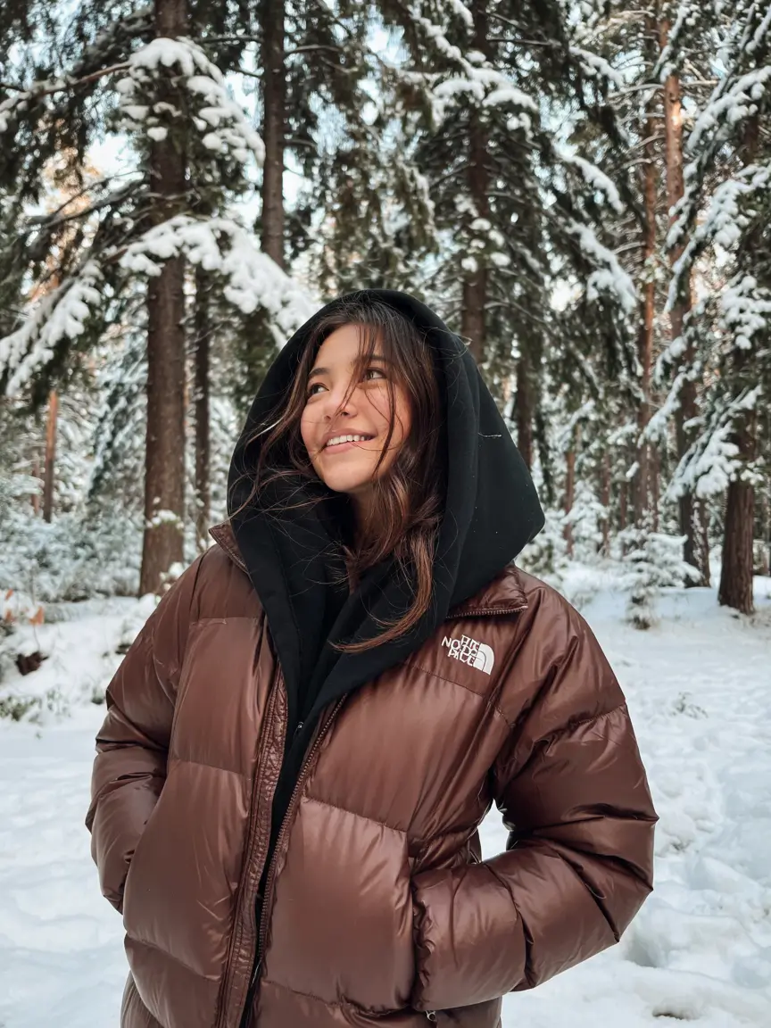 winter going out outfits Warmth Meets Street in Puffy Neutrals