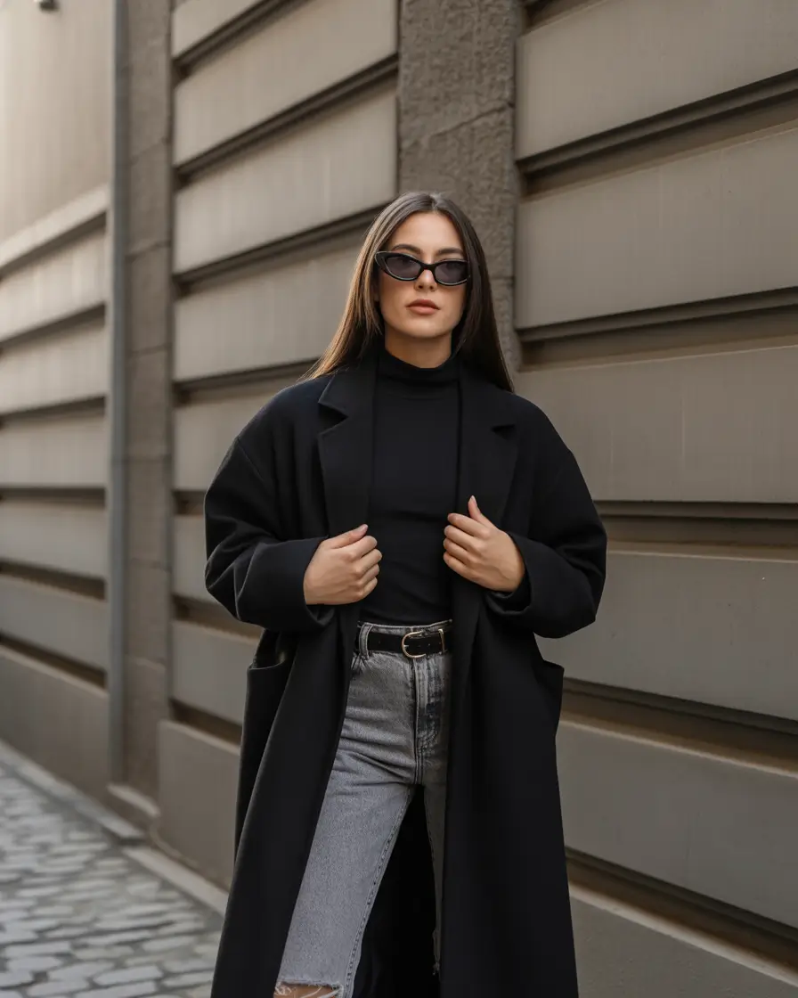 winter work outfits for women cold The Power of All Black