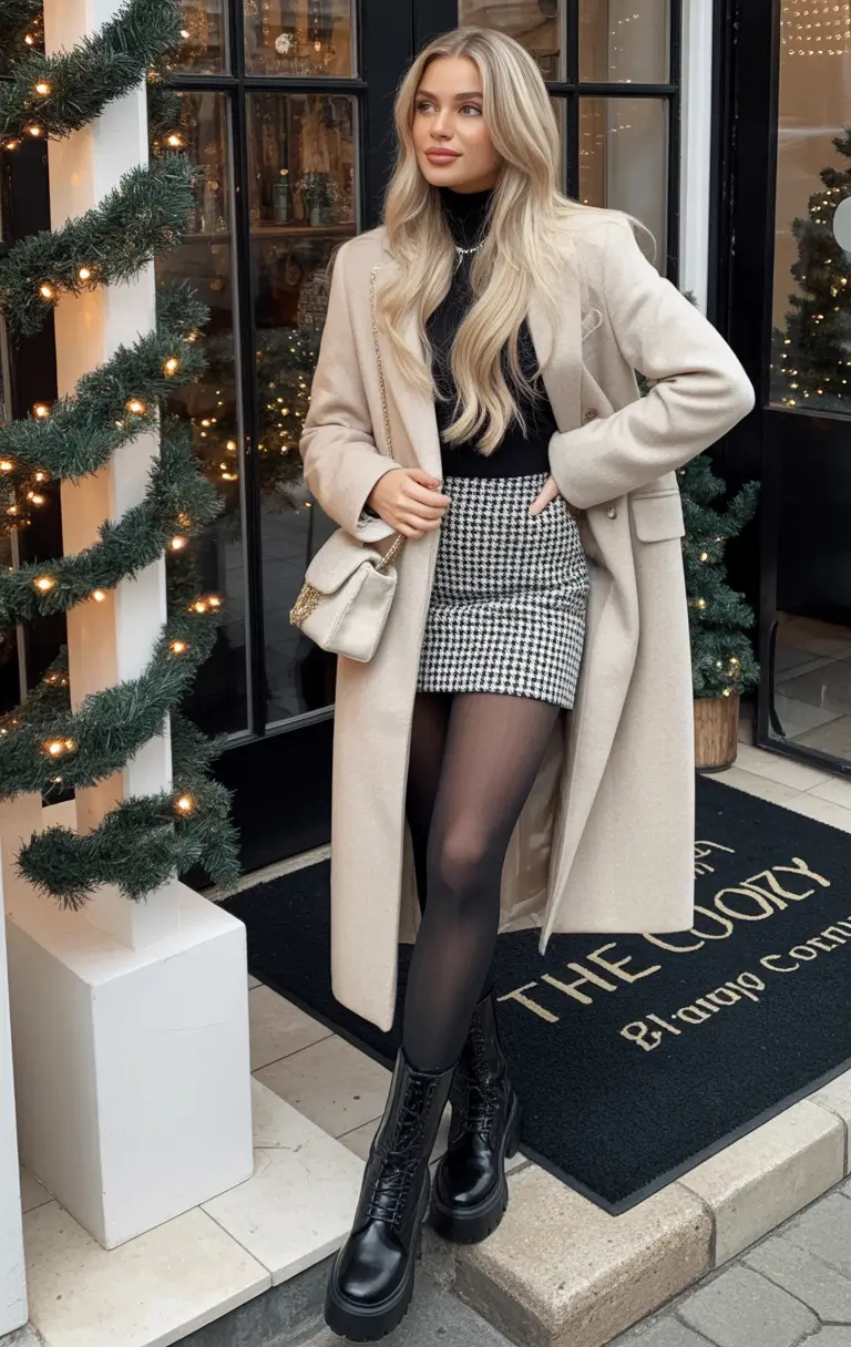 winter work outfits women Modern Classic in Monochrome Layers