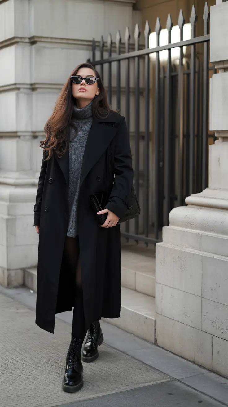 winter work outfits black women Cozy Dark Academia