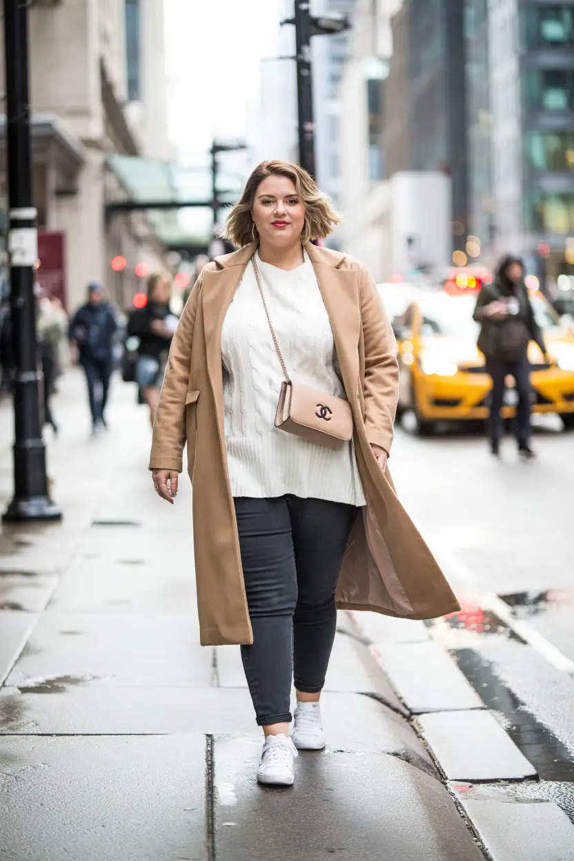 fall plus size outfits for work City Sleek Meets Classic Layers