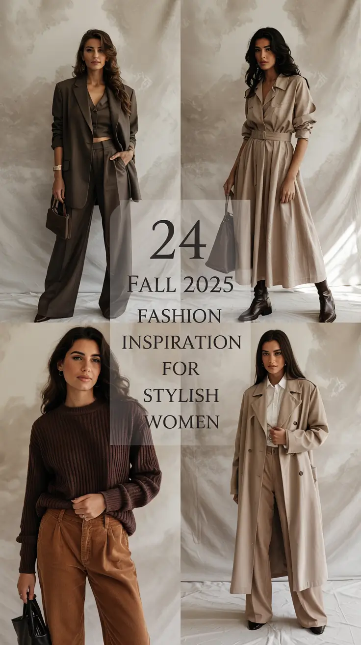 Fall 2025 Fashion Inspiration for Stylish Women: Chic, Comfortable & Confident Looks for the Season