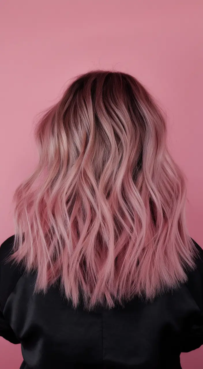 Trends for blondes 2025 Dusty Rose Pastel with Grown-Up Edge