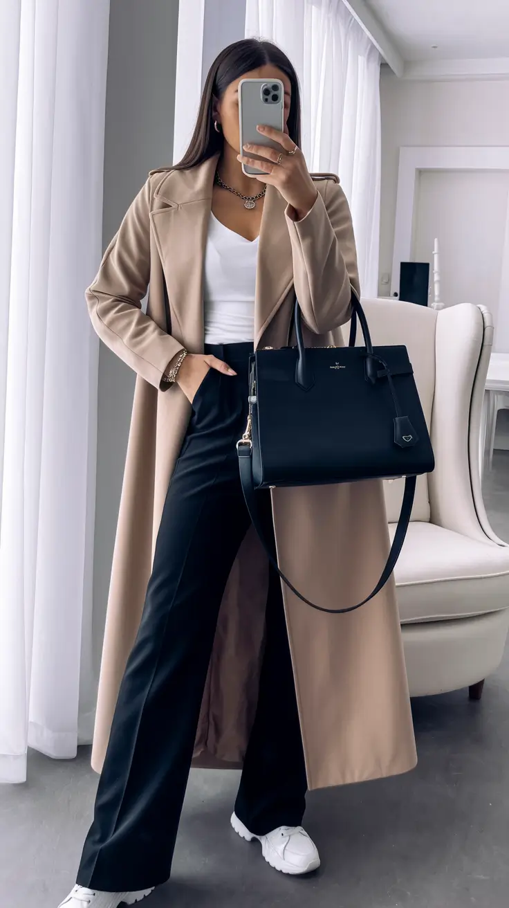 2025 business casual+Classic Layers for the Polished Commuter