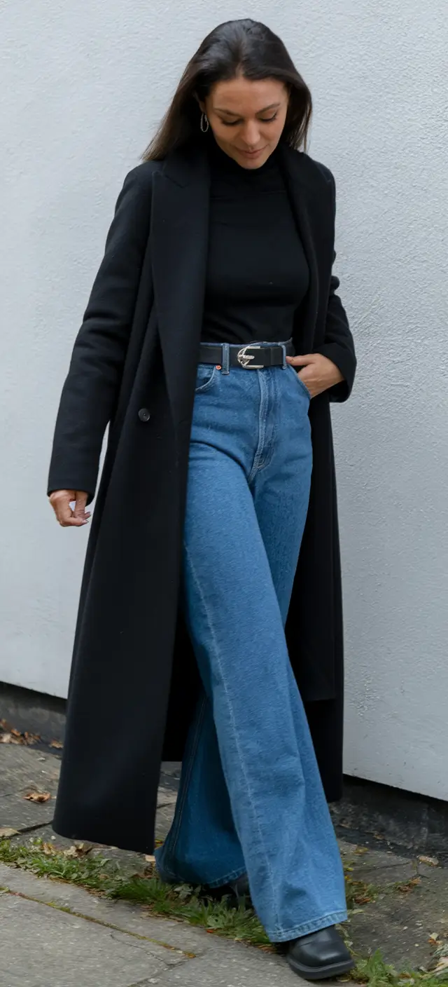 2025+Monochrome Chic with Denim Confidence