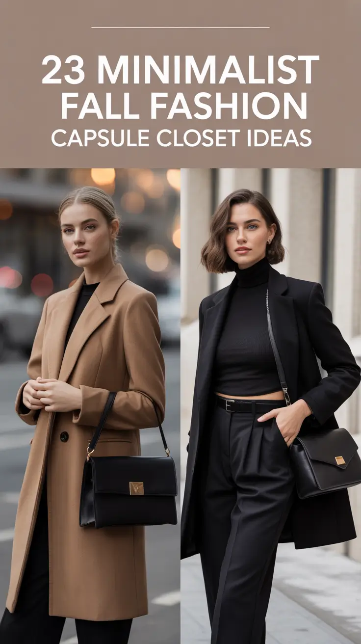 Minimalist Fall Fashion: Capsule Closet Ideas 2025 for Timeless, Chic Style