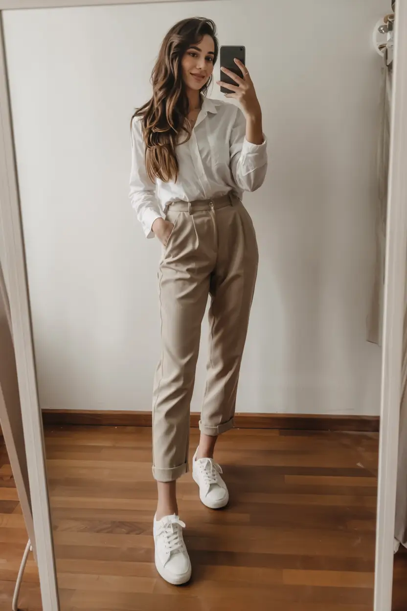 fall business casual outfits Chic Monochrome for a Sleek Start