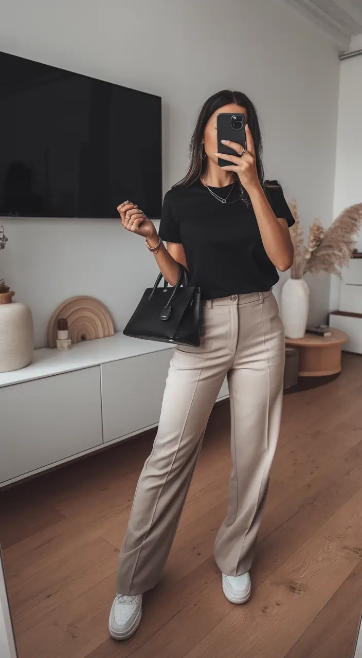 fall business casual outfits for women Tailored Comfort with a Modern Twist