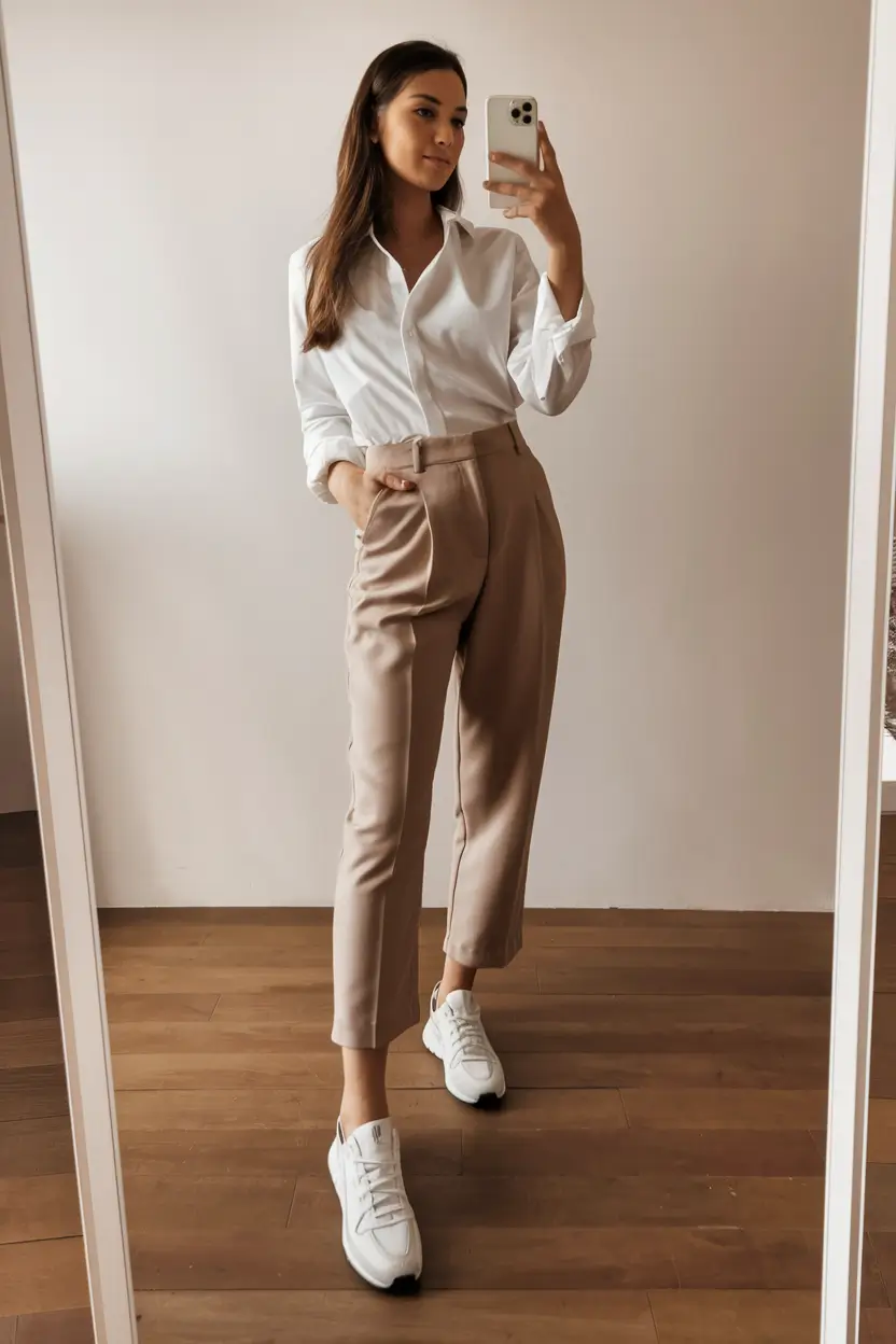 fall old money outfits shein Soft Neutrals with Sporty Cool