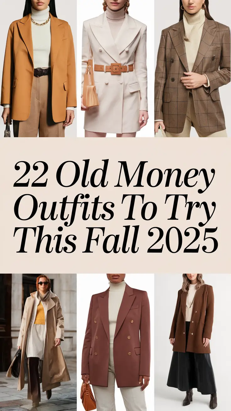 Old Money Outfits to Try This Fall 2025: Timeless Looks with Modern Charm