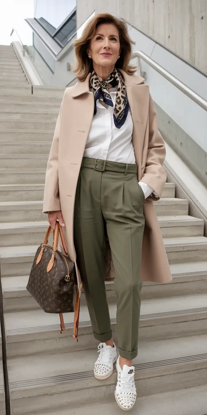 cute fall outfits for women Soft Tailoring Meets Playful Sneakers