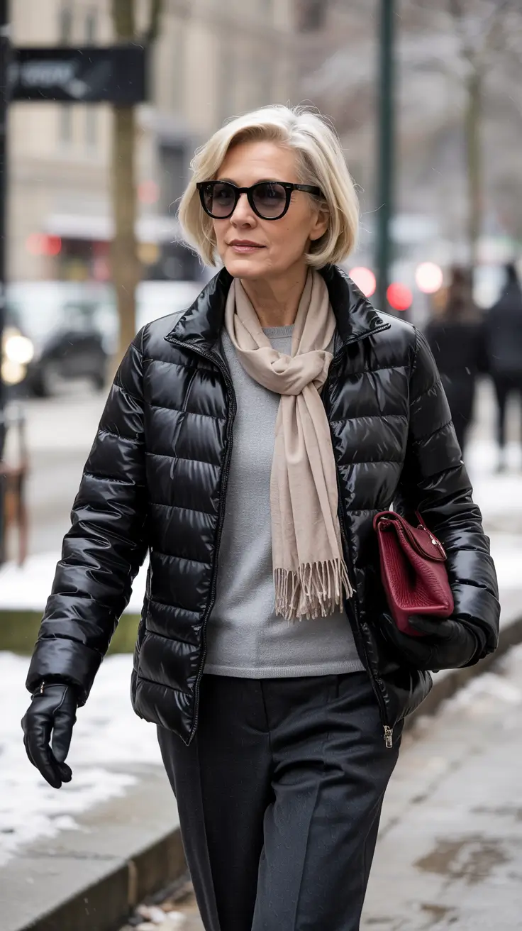 cute fall outfits for women City Sleek in Winter Black