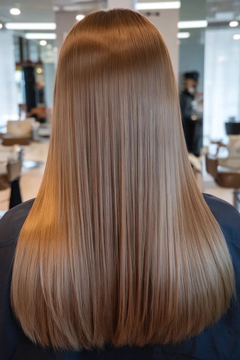 fall brown hair color polished-chestnut-with-a-glassy-finish