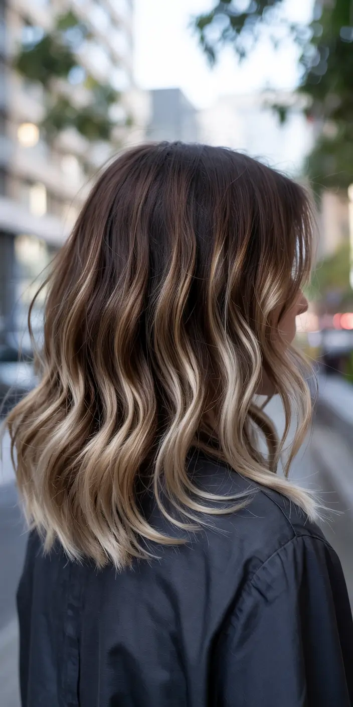 fall brown hair color balayage Golden-Cream Balayage for the Effortless Brunette
