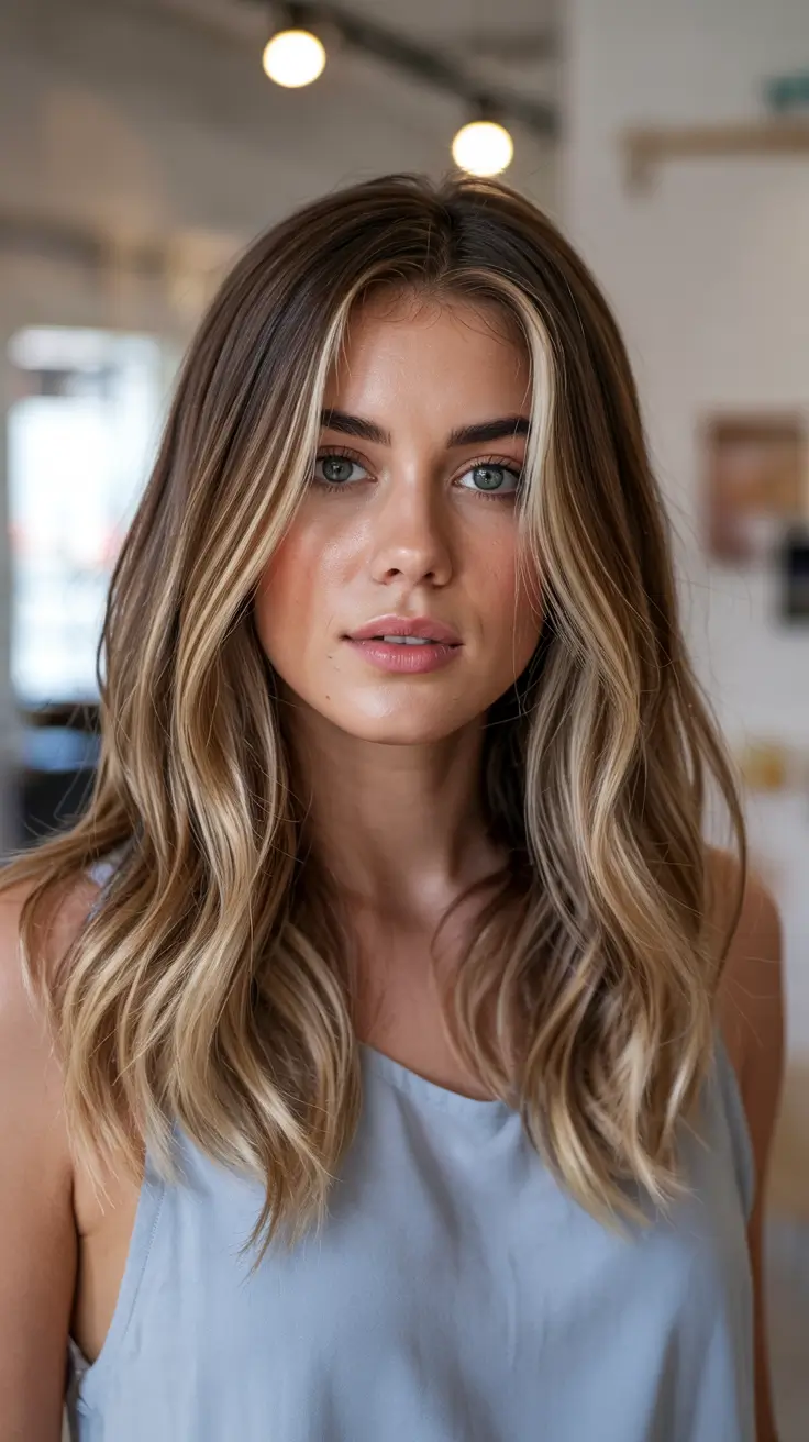 fall hair color for blondes caramel tousled waves