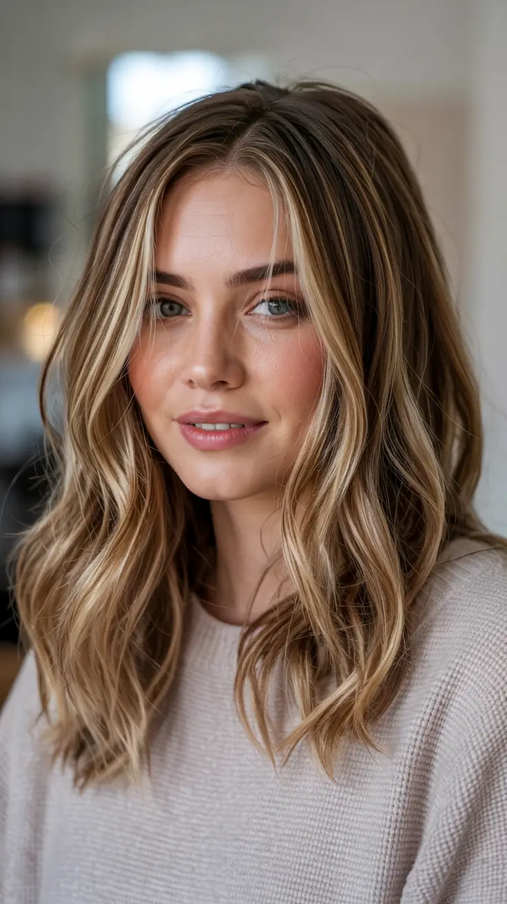 fall hair color for blondes caramel red ribbon texture
