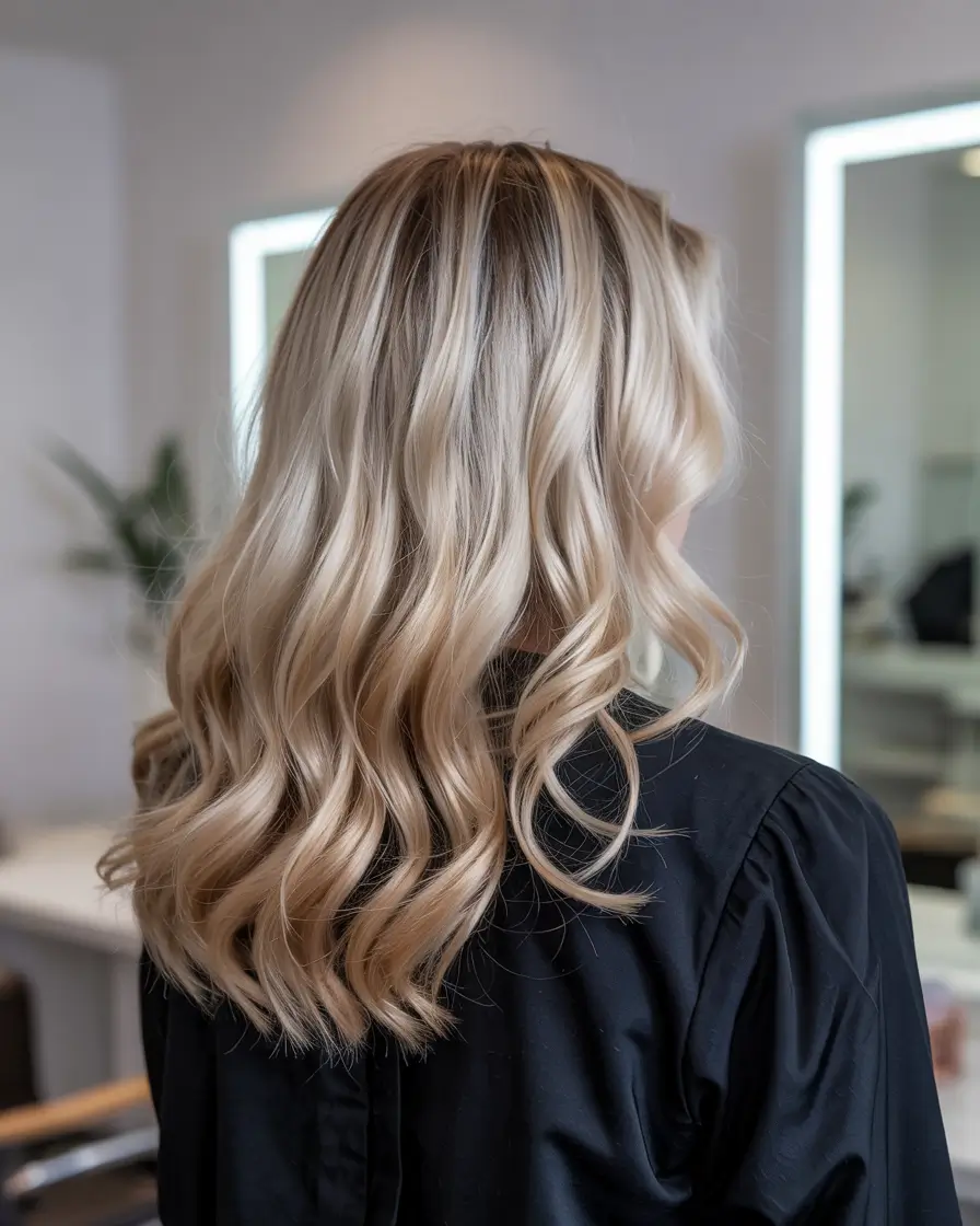 fall hair color for blondes ash Vanilla Cream Waves for Elegant Glow