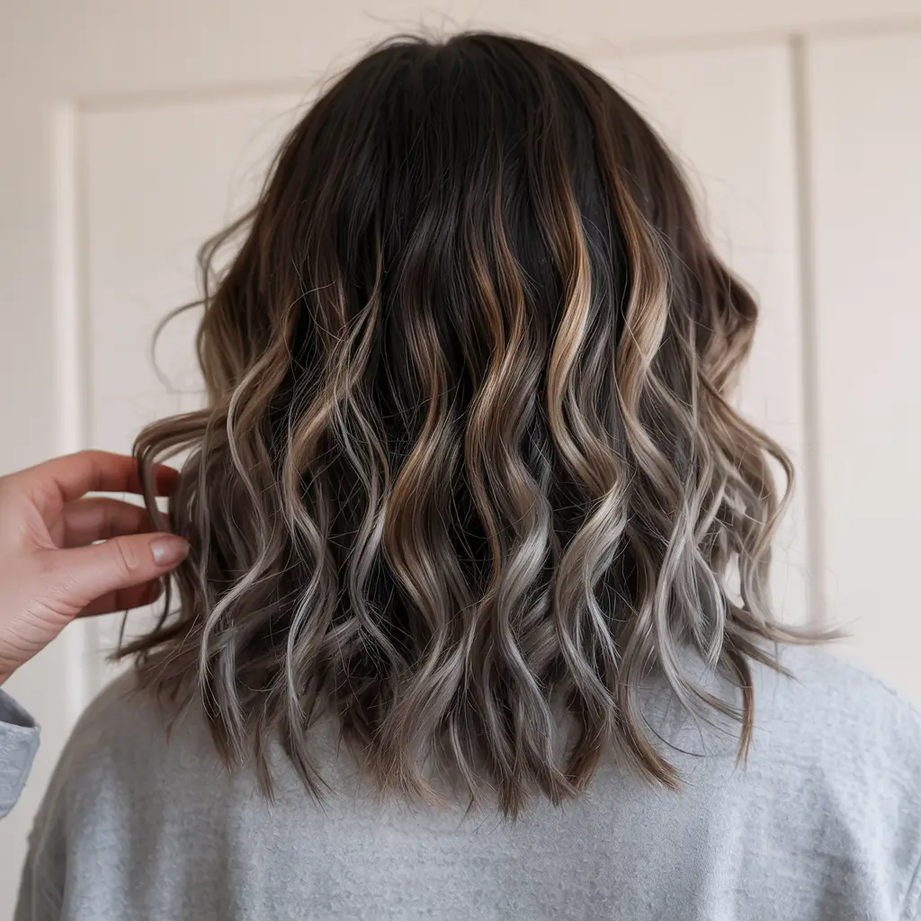 fall hair color for blondes with red Dimensional Ash Melt with Smoky Ends