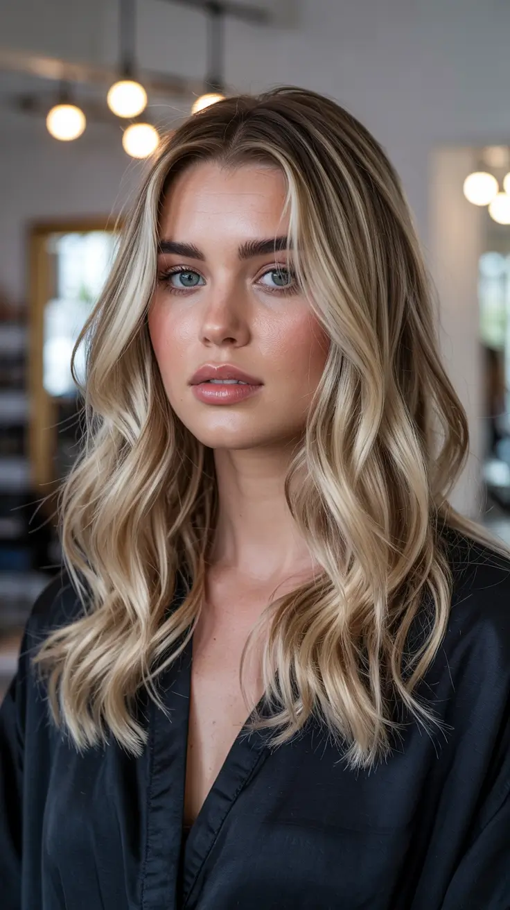 fall hair color for blondes 2025 Classic Hollywood Blonde with a Fall Glow