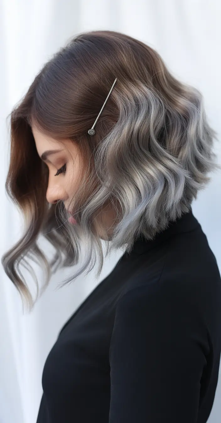 fall-bob-haircut-Silver-Smoke-Waves-With-a-Side-Clip