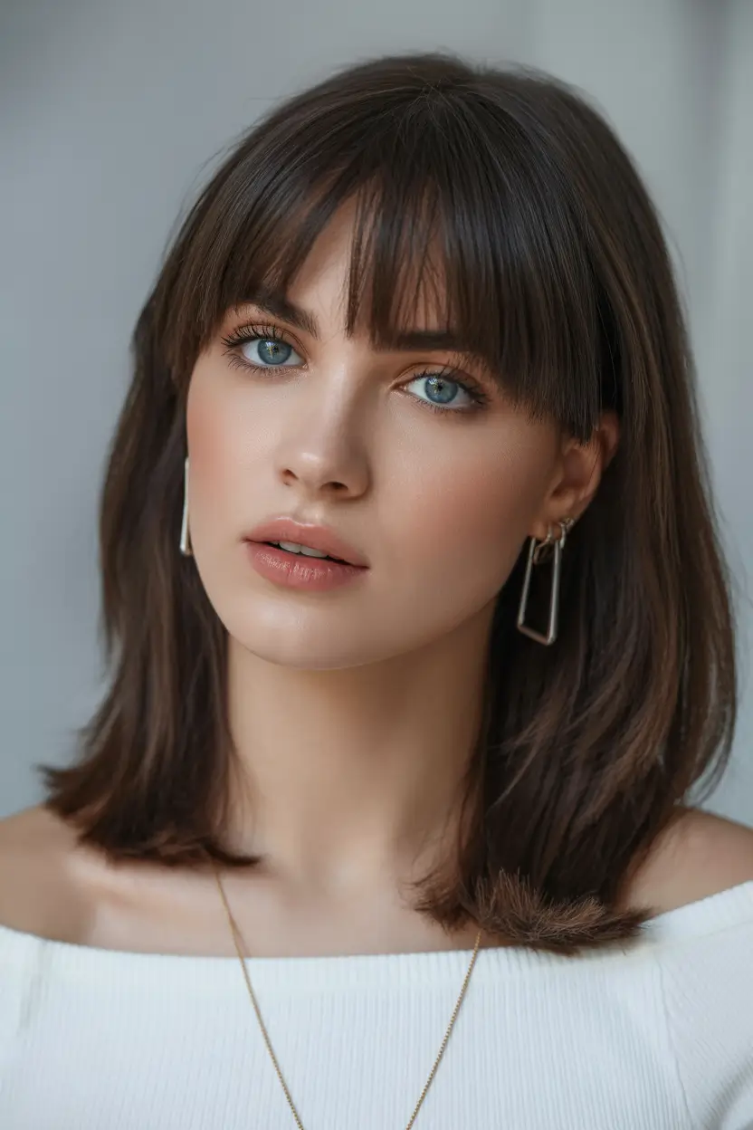 fall-bob-haircut-Blunt-Long-Bob-With-Full-Bangs