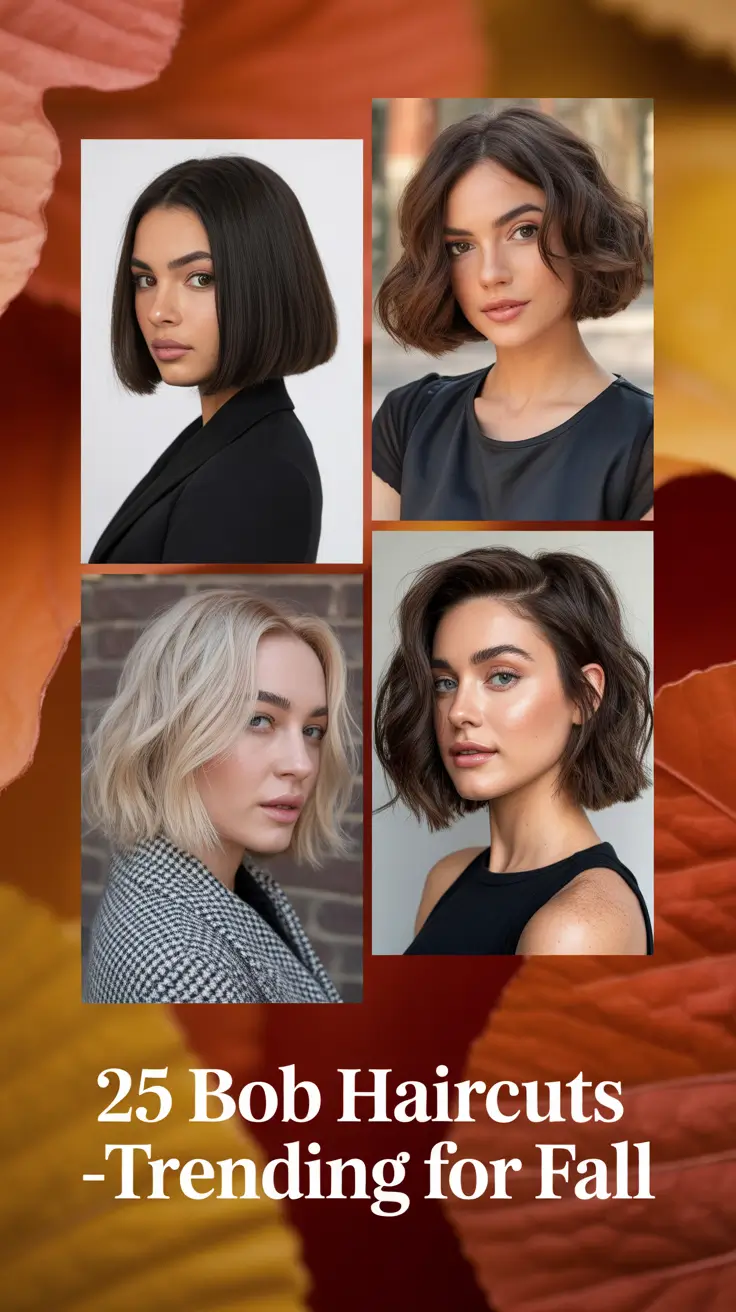 Bob Haircuts — Trending for Fall 2025: Fresh Cuts, Cozy Vibes, and Rich Autumn Colors