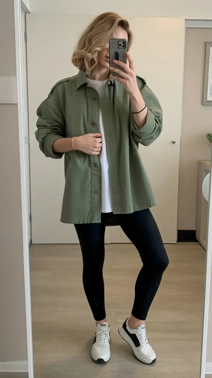 soccer mom outfits for fall Utilitarian Layers with a Soft Twist