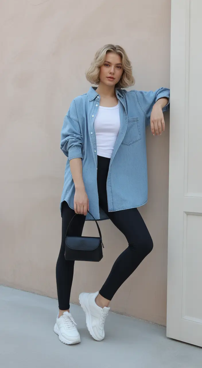 mom-outfits-for-fall-Modern-Minimalism-with-a-Denim-Twist