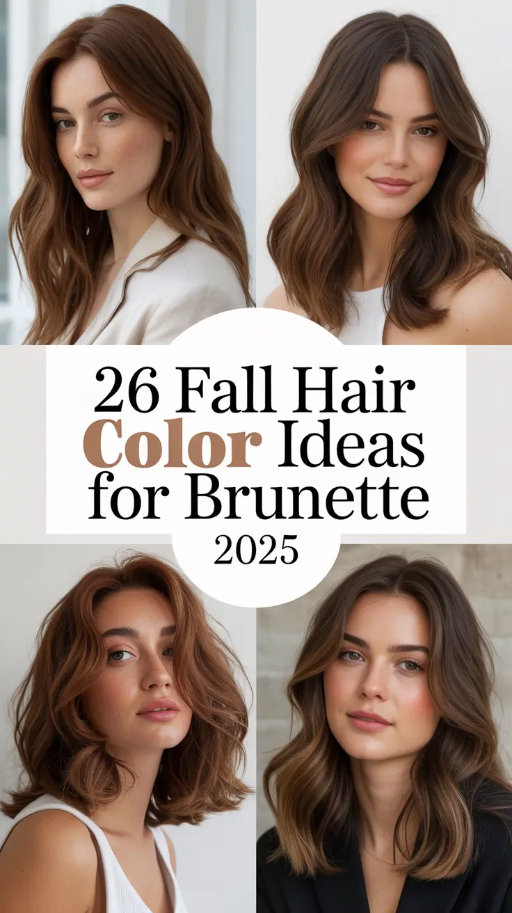 25 Stunning Fall Hair Color Ideas for Brunette 2025: From Balayage to Money Piece