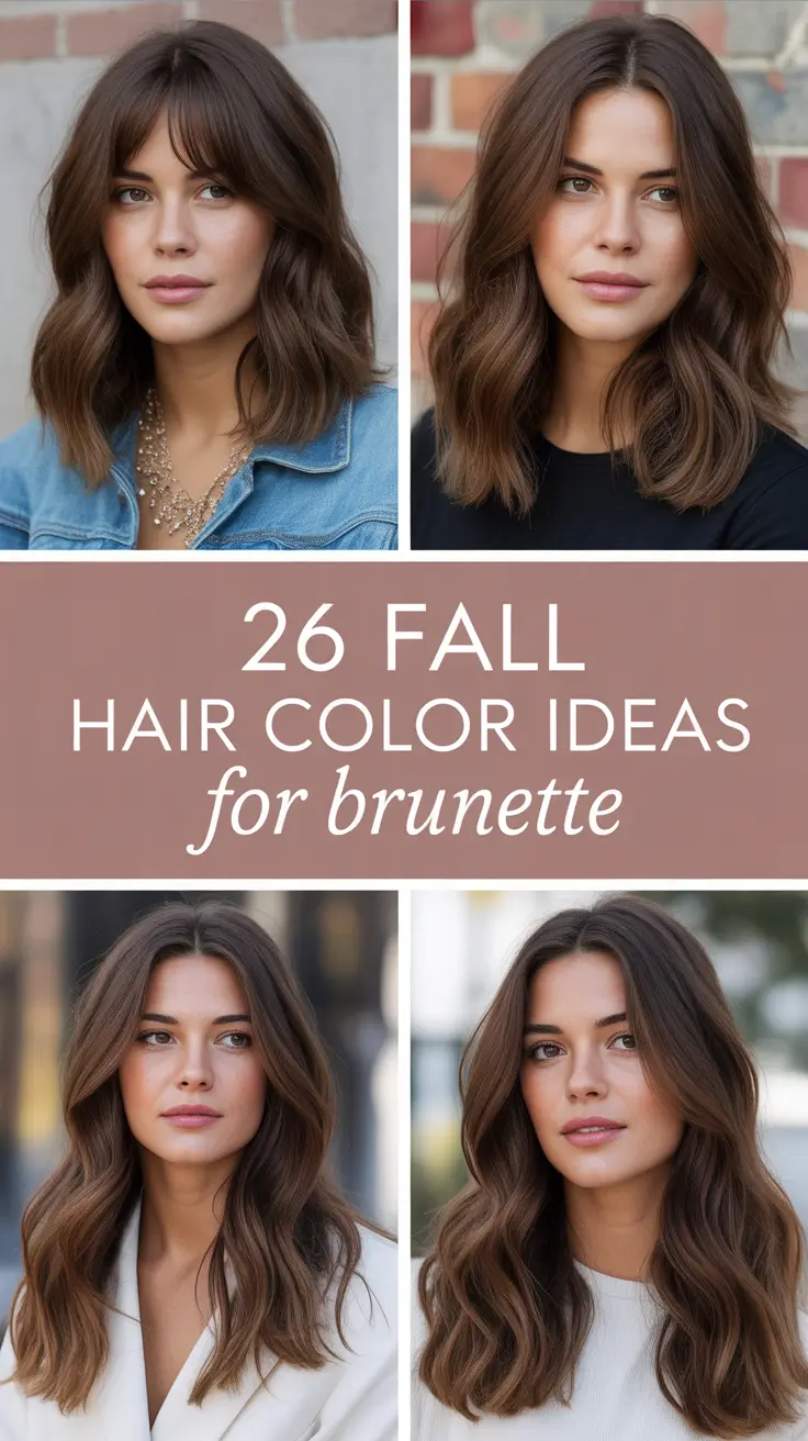 25 Stunning Fall Hair Color Ideas for Brunette 2025: From Balayage to Money Piece