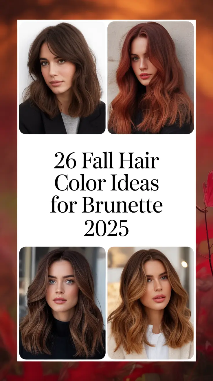 25 Stunning Fall Hair Color Ideas for Brunette 2025: From Balayage to Money Piece