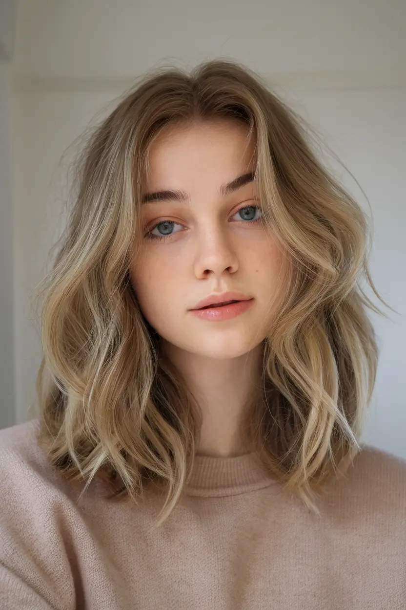 haircuts Soft Blonde Waves with Effortless Volume