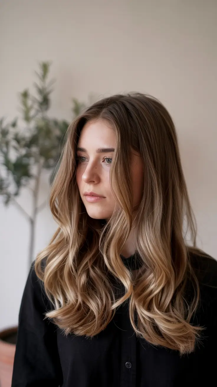 haircuts Classic Layered Blonde with Subtle Balayage