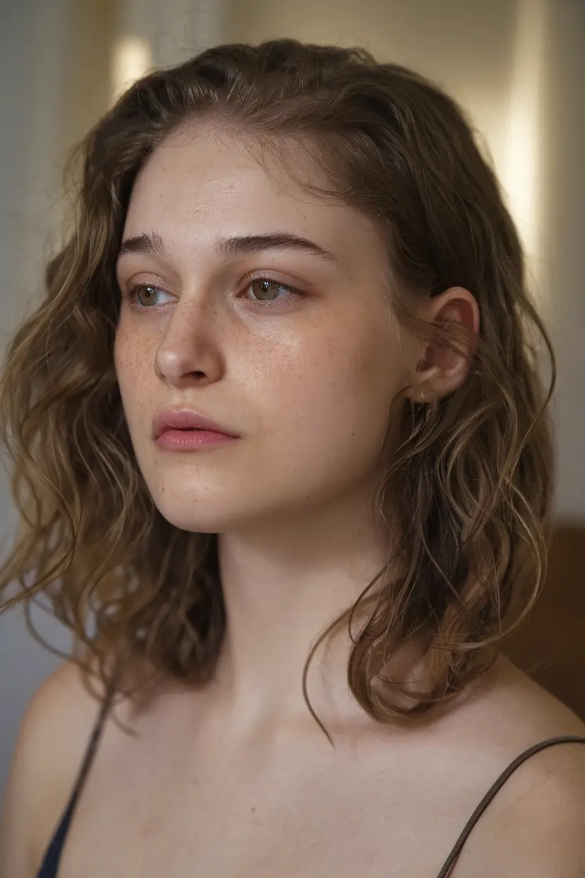 fall haircuts Effortless Wet-Texture Bob