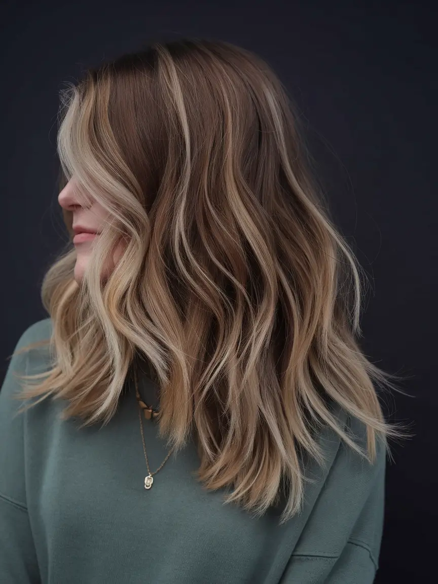 fall haircuts ideas 2025 Bronde Balayage Waves With Soft Volume