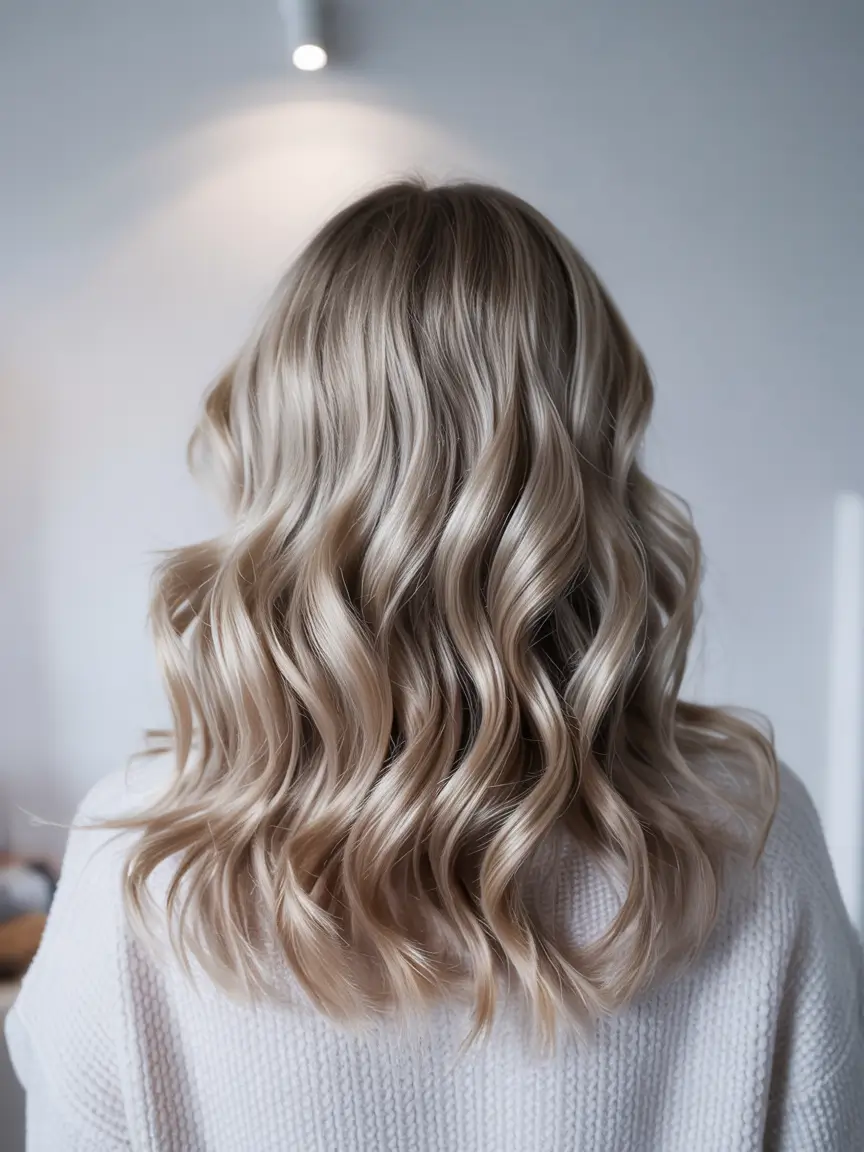 fall hairstyles Soft Waves with Light Dimension
